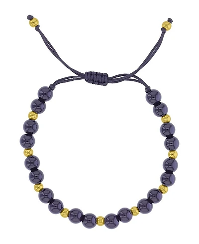 Roxy Waterproof Yellow Black Onyx Adjustable Bracelet