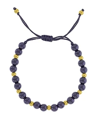 Roxy Waterproof Yellow Black Onyx Adjustable Bracelet