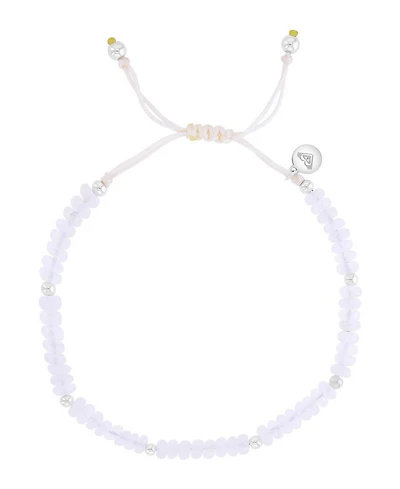 Roxy Waterproof Platinum White Onyx Adjustable Bracelet