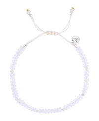 Roxy Waterproof Platinum White Onyx Adjustable Bracelet