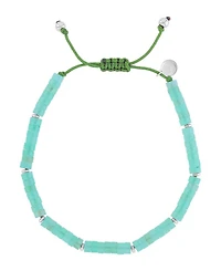 Roxy Waterproof Platinum Green Aventurine Adjustable Bracelet
