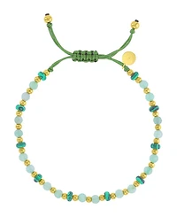Roxy Waterproof Yellow Malachite Green Aventurine Adjustable Bracelet