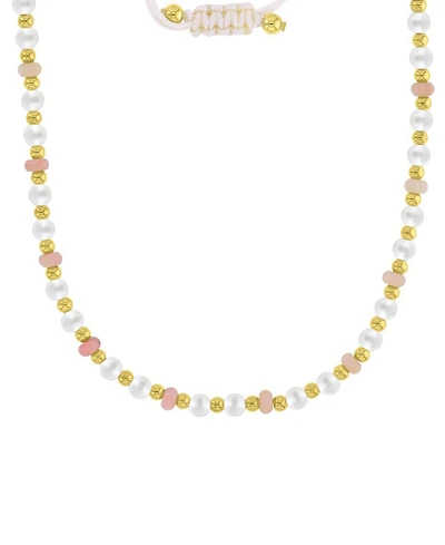 Roxy Waterproof Yellow Beads Grey Turquoise Adjustable Necklace