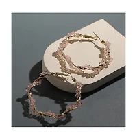 Sohi Beaded Twist Hoop Earrings