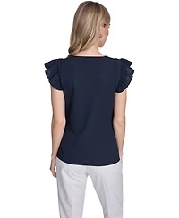 Tommy Hilfiger Women's Textured Crewneck Top