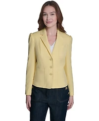 Tommy Hilfiger Women's Puff Sleeve Notch Collar Blazer