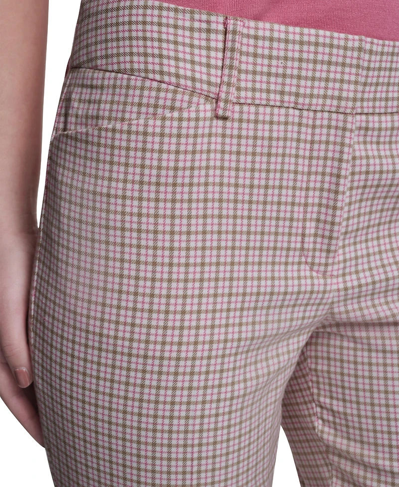 Tommy Hilfiger Women's Slim Fit Plaid Pants