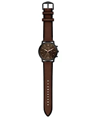 Fossil Men's Neutra Chronograph Brown Leather Watch, 44mm
