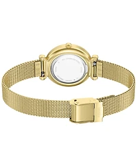 Fossil Women's Carlie Three-Hand Gold-Tone Stainless Steel Watch, 28mm
