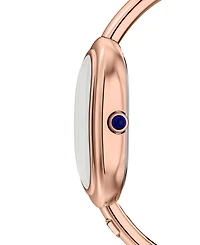 Fossil Women's Sloan Three-Hand Rose Gold-Tone Stainless Steel Watch, 24mm