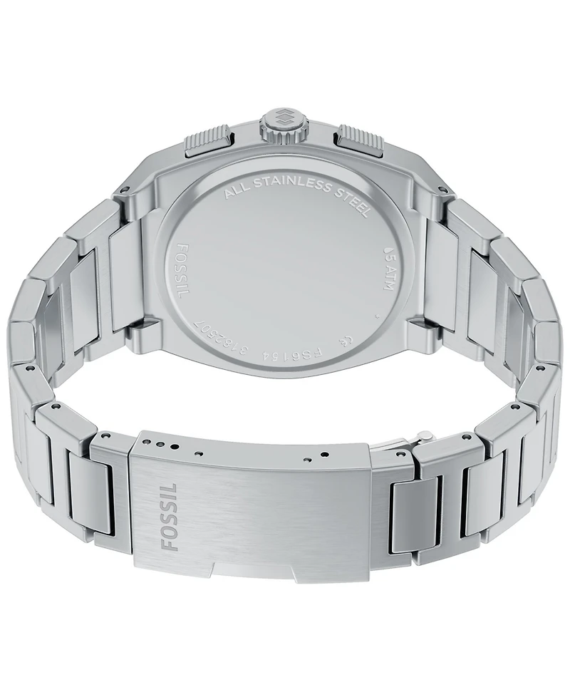 Fossil Men's Everett Chronograph Stainless Steel Watch, 44mm