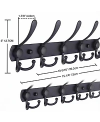Yigii Stainless Steel 5-Tri Hook Wall Rack, Durable, Anti-Tear, Multi-Purpose