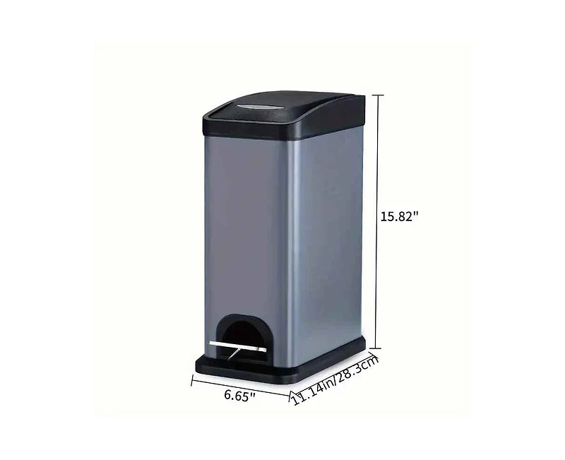 2 Gallon Step On Trash Can Set and Plastic Bag Organizer Combination For Bathroom Kids Room Brand