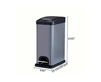 2 Gallon Step On Trash Can Set and Plastic Bag Organizer Combination For Bathroom Kids Room Brand