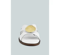 Eudora Womens Embellished Slip-on flats