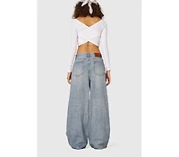 Aelfric Eden Women's Rhinestone Baggy Jeans