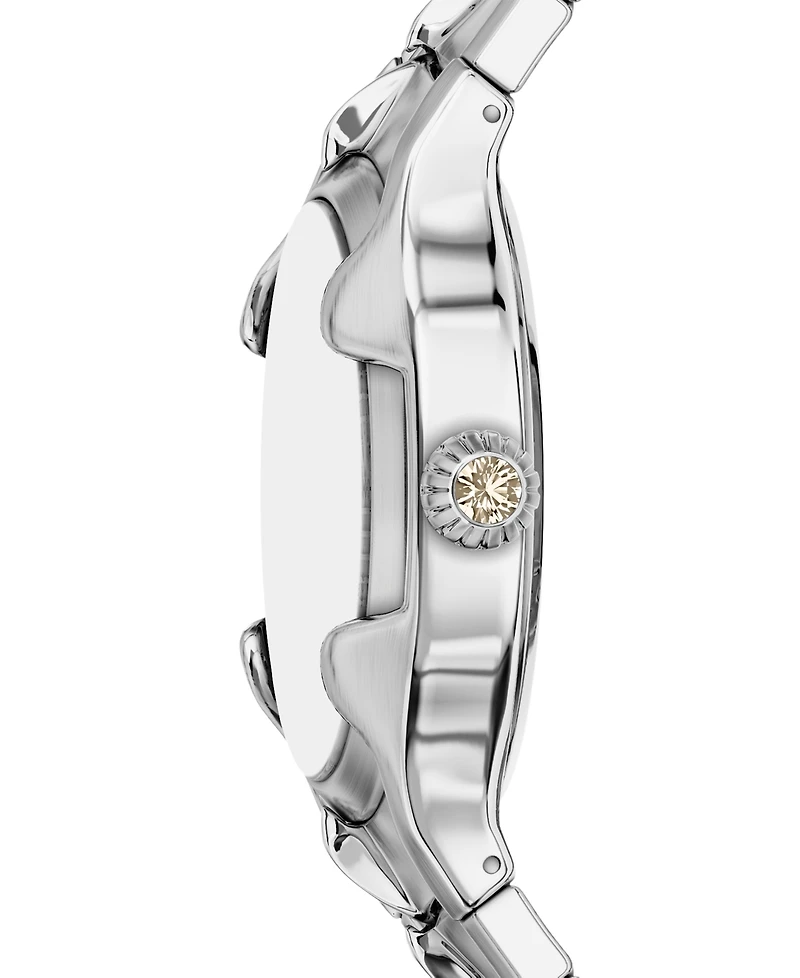 Diesel Women's Vert Quartz Three-Hand Silver Stainless Steel Watch, 32mm