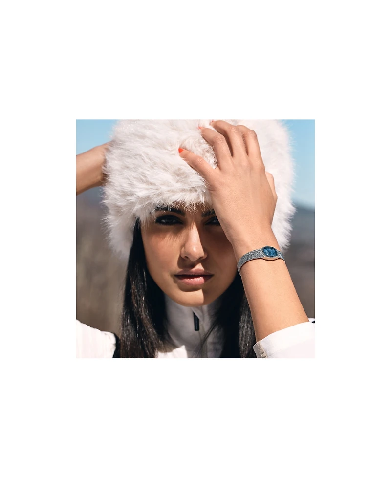 Bulova Women's Classic Goddess of Time Silver-Tone Stainless Steel Bracelet Watch 17mm