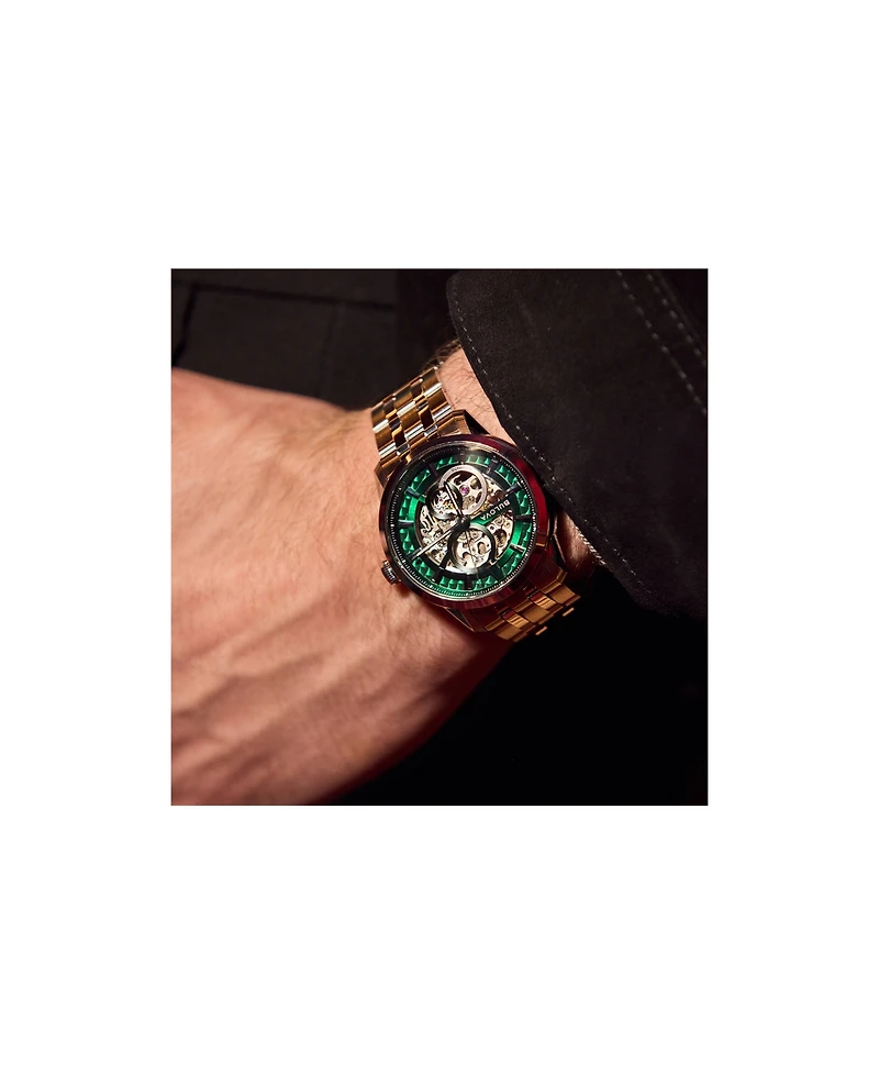 Bulova Men's Classic Sutton Automatic Silver-Tone Stainless Steel Bracelet Watch 40mm