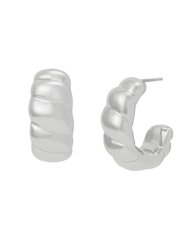 Steve Madden Vintage Textured Hoop Earrings