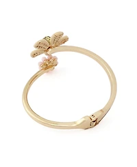 Betsey Johnson Faux Stone Spring Chick Daisy Bangle Bracelet