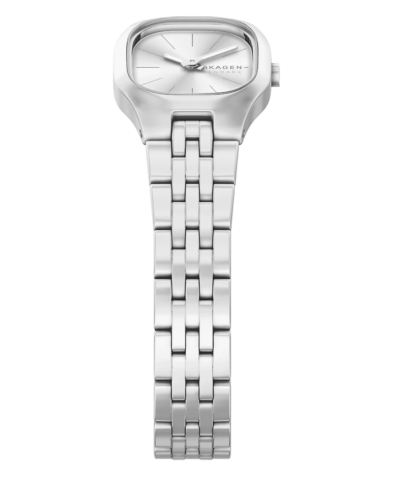 Skagen Women's Mellem Micro Quartz Two-Hand Silver Stainless Steel Less Than Watch, 22mm