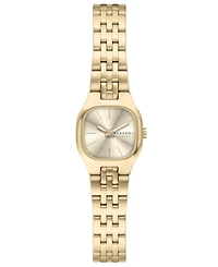 Skagen Women's Mellem Micro Quartz Two-Hand Gold Stainless Steel Less Than Watch, 22mm