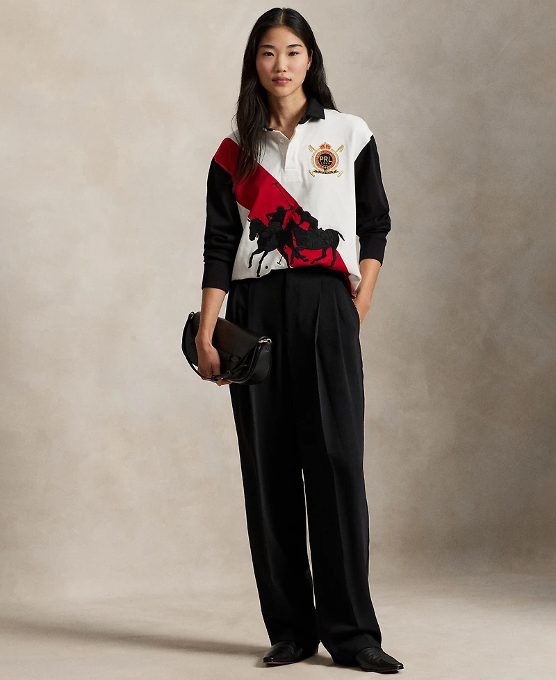 Polo Ralph Lauren Women's Rugby Collared Jersey Shirt