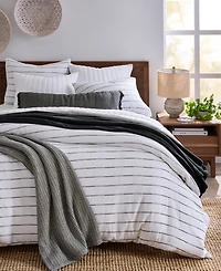 Oake Haven Striped Shadow 3-Pc. Comforter Set, Full/Queen, Macy's Exclusive