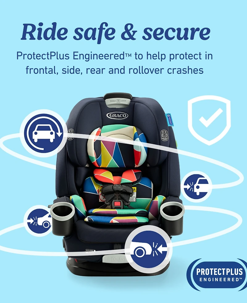 Graco Baby or Toddler Boys' and Girls' 4Ever Dlx 4-in-1 Car Seat