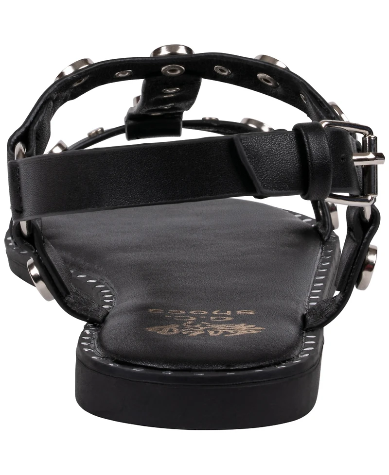 Gc Shoes Women's Trinity Studded Strappy Flat Sandals