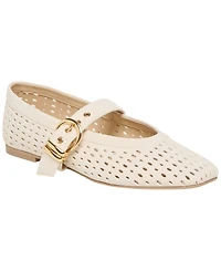 Dolce Vita Women's Mikel Perforated Buckle Mary Jane Flats