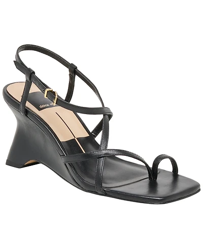 Dolce Vita Women's Aylee Toe Ring Strappy Dressy Wedge Sandals