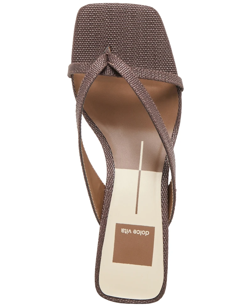 Dolce Vita Women's Brevel Thong Low Block Heel Dress Sandals