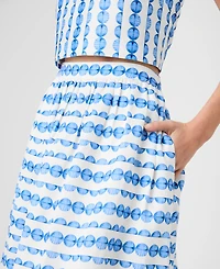 French Connection Women's Structured Taffeta Midi Skirt