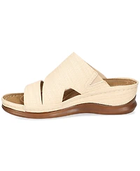Easy Street Women's Larrain Wedge Slide Sandals