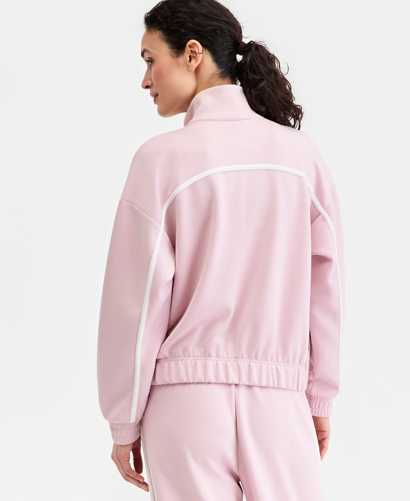 Id Ideology Women's Butter Soft Funnel-Neck Full-Zip Jacket, Macy's Exclusive