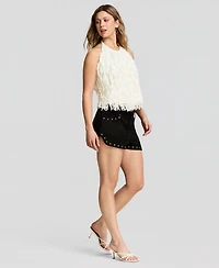 And Now This Women's Studded Faux-Suede Shorts, Macy's Exclusive