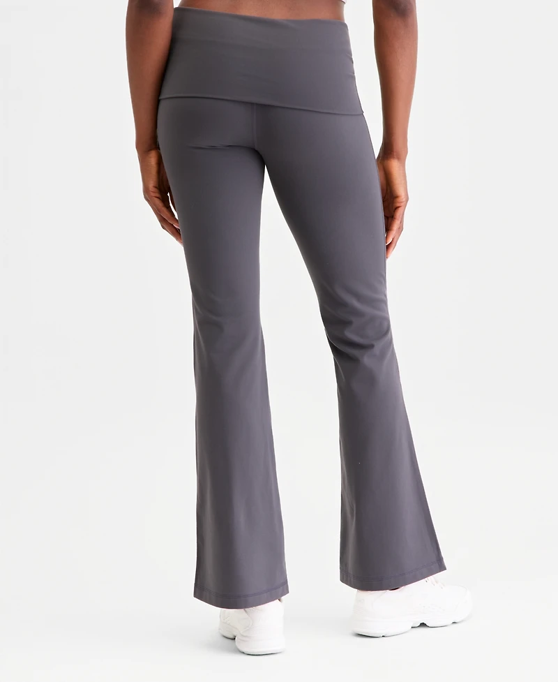 Id Ideology Women's Studio Foldover Waist Flare Leggings, Macy's Exclusive