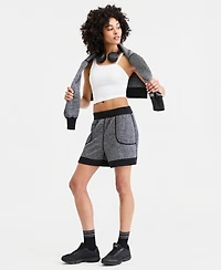 Id Ideology Women's Quilted Reversible Shorts, Macy's Exclusive