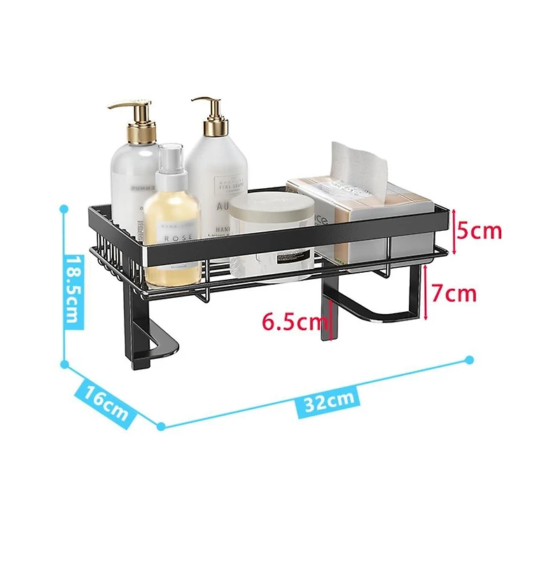 Homfan 4.7" h Multifunctional Bathroom Storage Cabinet Space Saver No Drilling Installation
