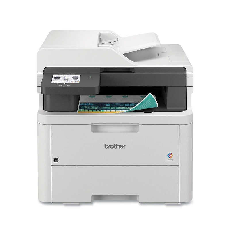 Brother MFCL3720CDW Copy/Fax/Print/Scan Wireless Digital Color All-in-One Printer - White