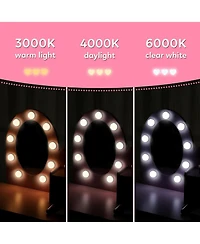 Gaomon Kids Vanity - Vanity Desk Mirror Lights - Girls Vanity for Bedrooms, Apartments, Easy to Assemble