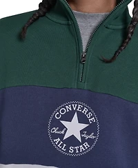 Converse Men's Regular-Fit Collared Neck Sweatshirt