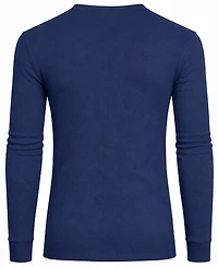 Galaxy By Harvic Men's Long-Sleeve Waffle-Knit V-Neck Thermal T-Shirt