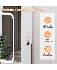 Gaomon Vanity Desk Mirror and Led Lights - Makeup Vanity Desk for Bedrooms, Apartments