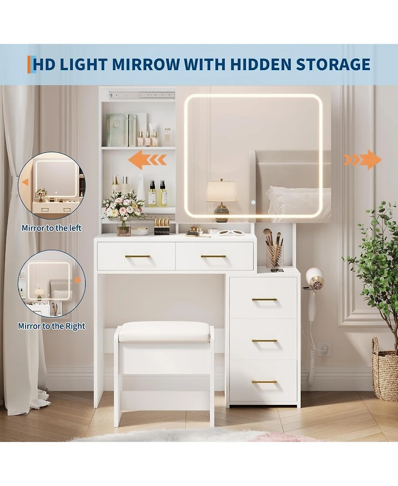 Gaomon Vanity Desk Mirror and Lights