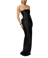 Jluxlabel Women's Regal Rising Satin Maxi Dress