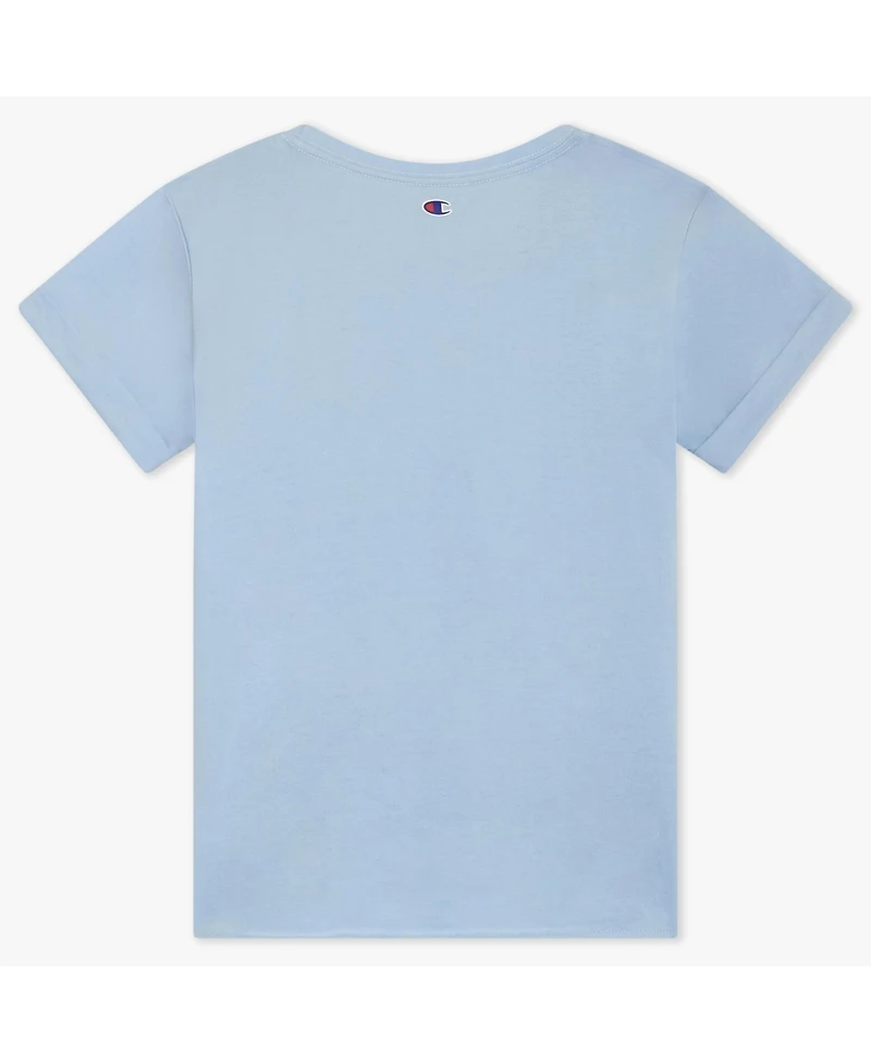 Champion Girls' 7-16 Tie-Front Crewneck T-Shirt