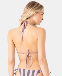 Roxy Women's Stripe Out Reversible Tiki Triangle Top